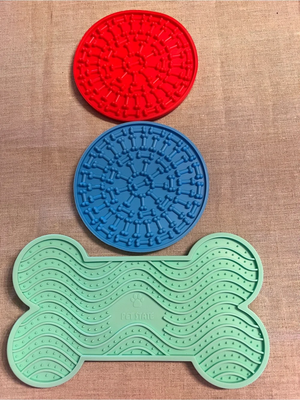 Blue & Mint Pet Licking Mat - Slow Feeder for Cats